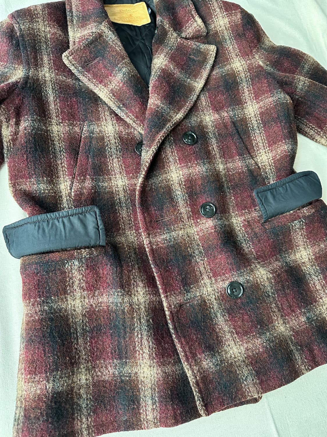 80s 폴로 스포츠맨 헤비울 피코트 M 상품이미지7