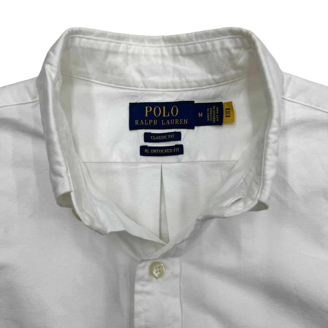 폴로 랄프로렌 옥스포드 포니 화이트 반팔 셔츠 M 상품이미지5