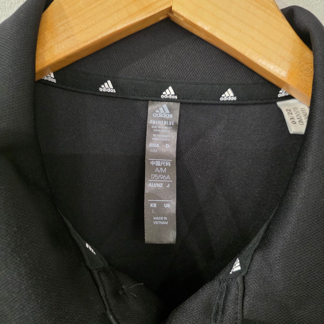 아디다스 3S 반팔 카라티 블랙 L 상품이미지4