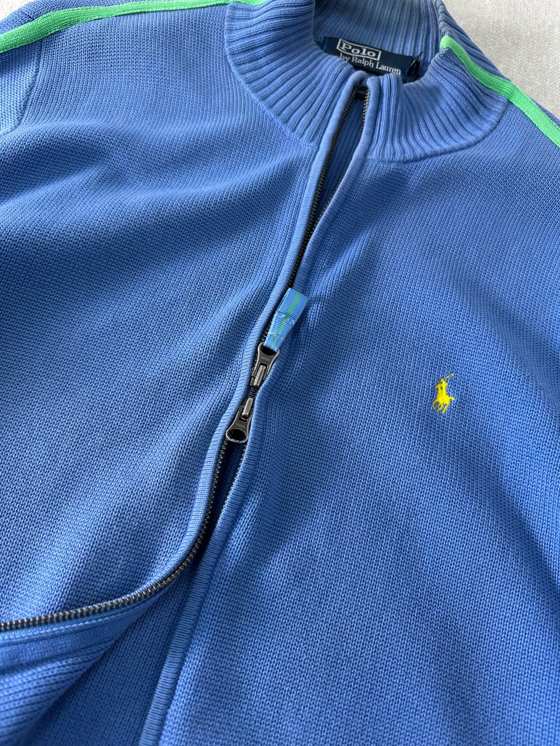 100 폴로랄프로렌 투웨이 사이드라인 니트 집업 상품이미지3