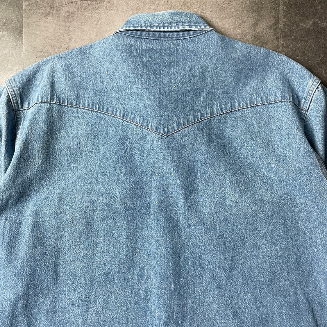 WRANGLER 랭글러 빈티지 데님 코튼 웨스턴 셔츠 A00469 상품이미지8