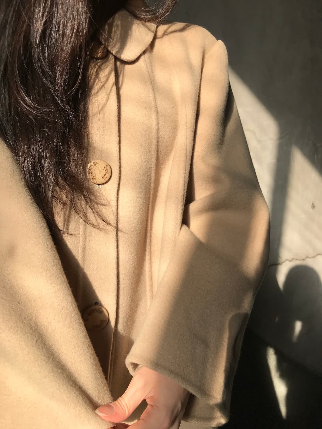 프린세스라인 베이지 코트 상품이미지3