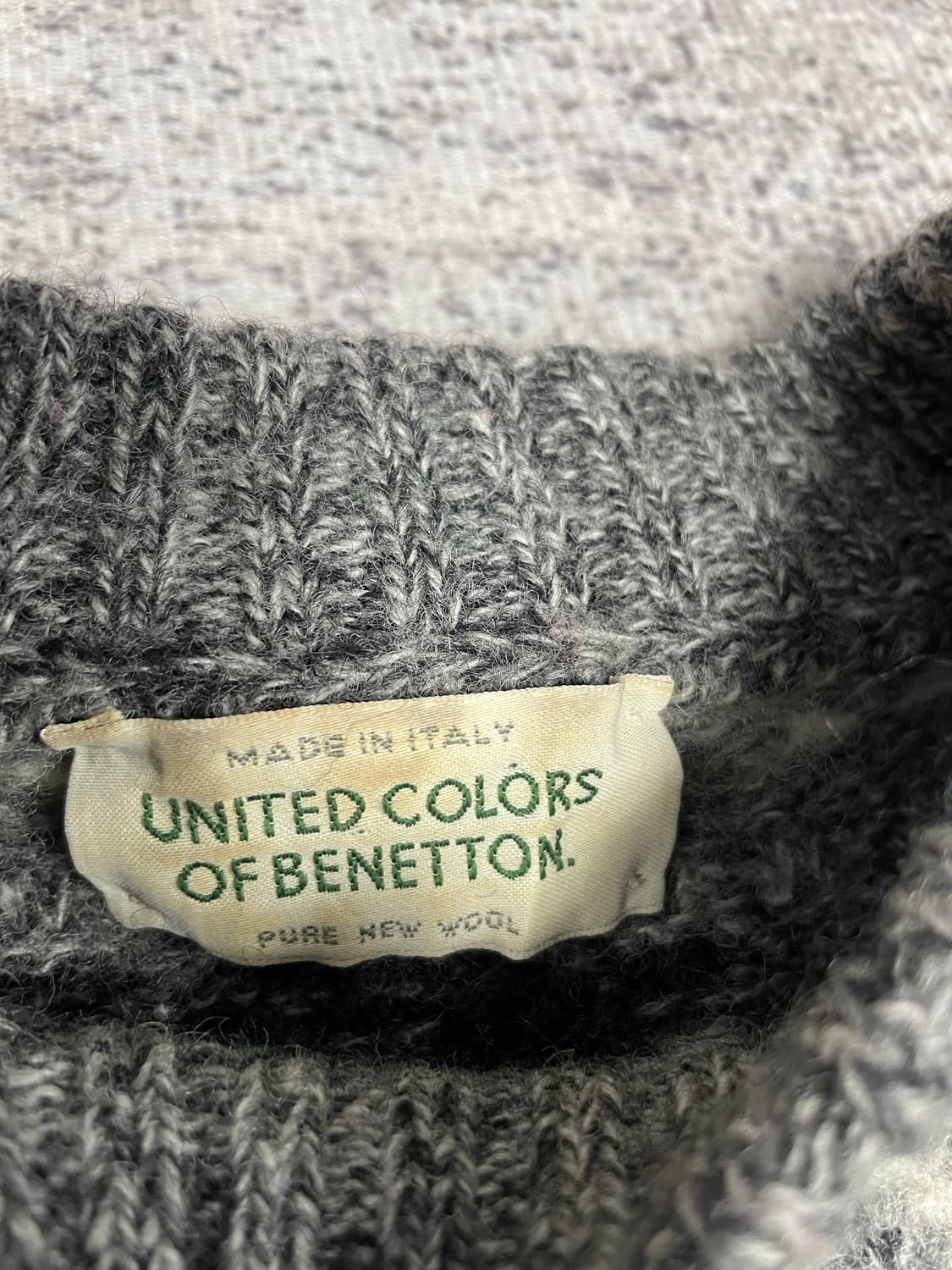 Made in italy 베네통 퓨어버진 울 스웨터 상품이미지5