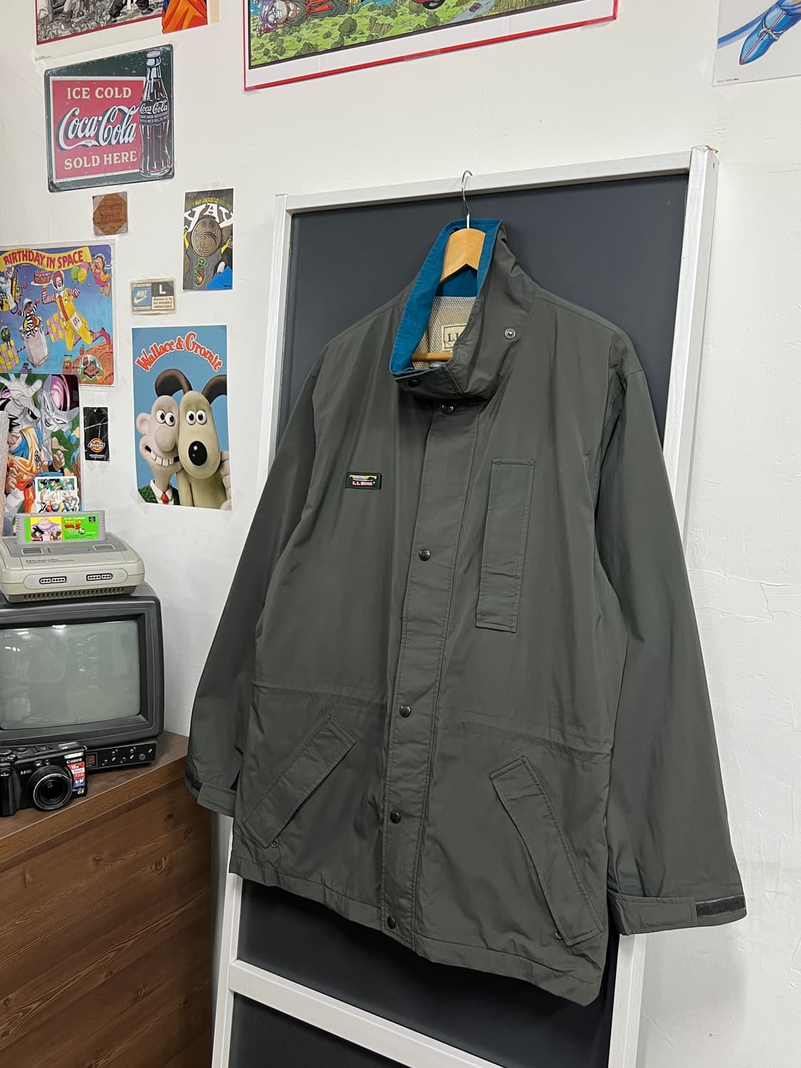 90s LL Bean 엘엘빈 고어텍스 카키 바람막이 상품이미지1