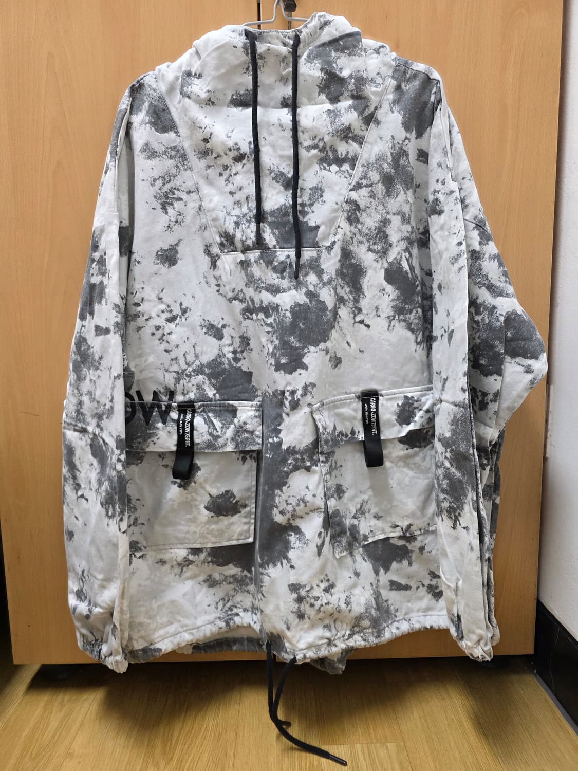 자라 오버핏 스노우 카모 아노락 자켓 XL 상품이미지1