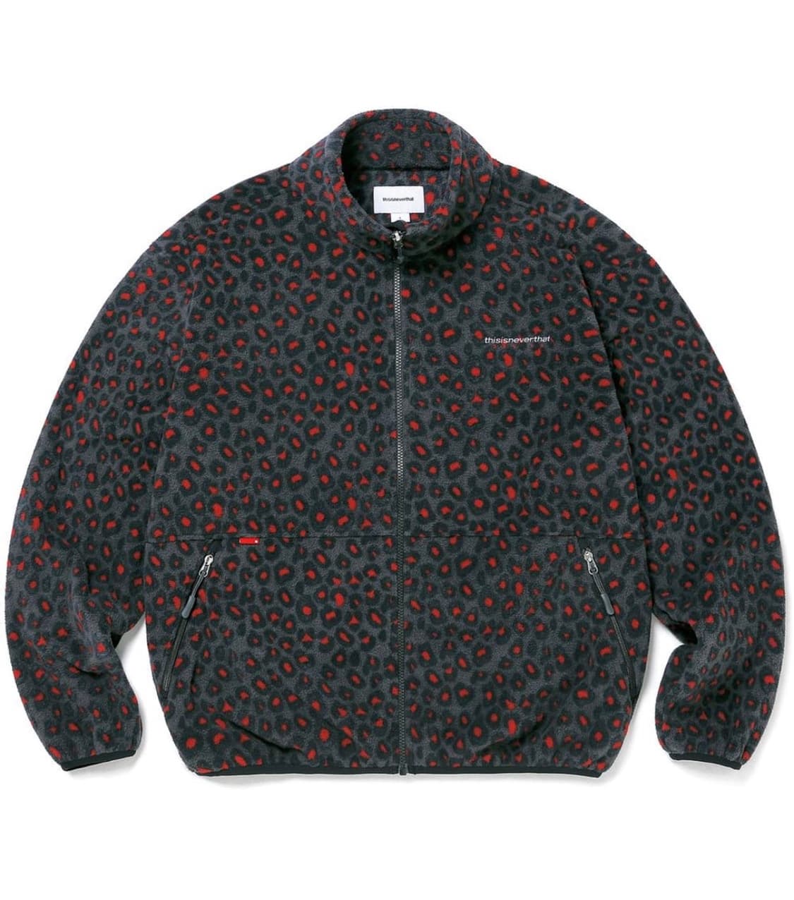 디스이즈네버댓 레오파드 플리스 레드블랙 m 상품이미지1