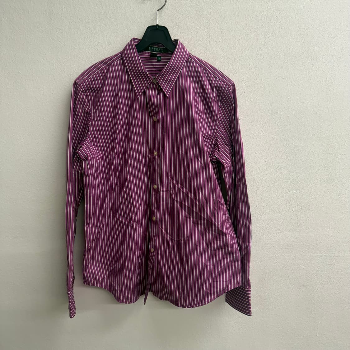 로렌 스트라이프 바이올렛 셔츠 M 상품이미지1