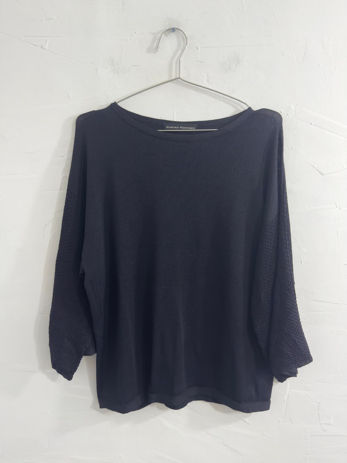 hiroko koshino navy top 상품이미지1