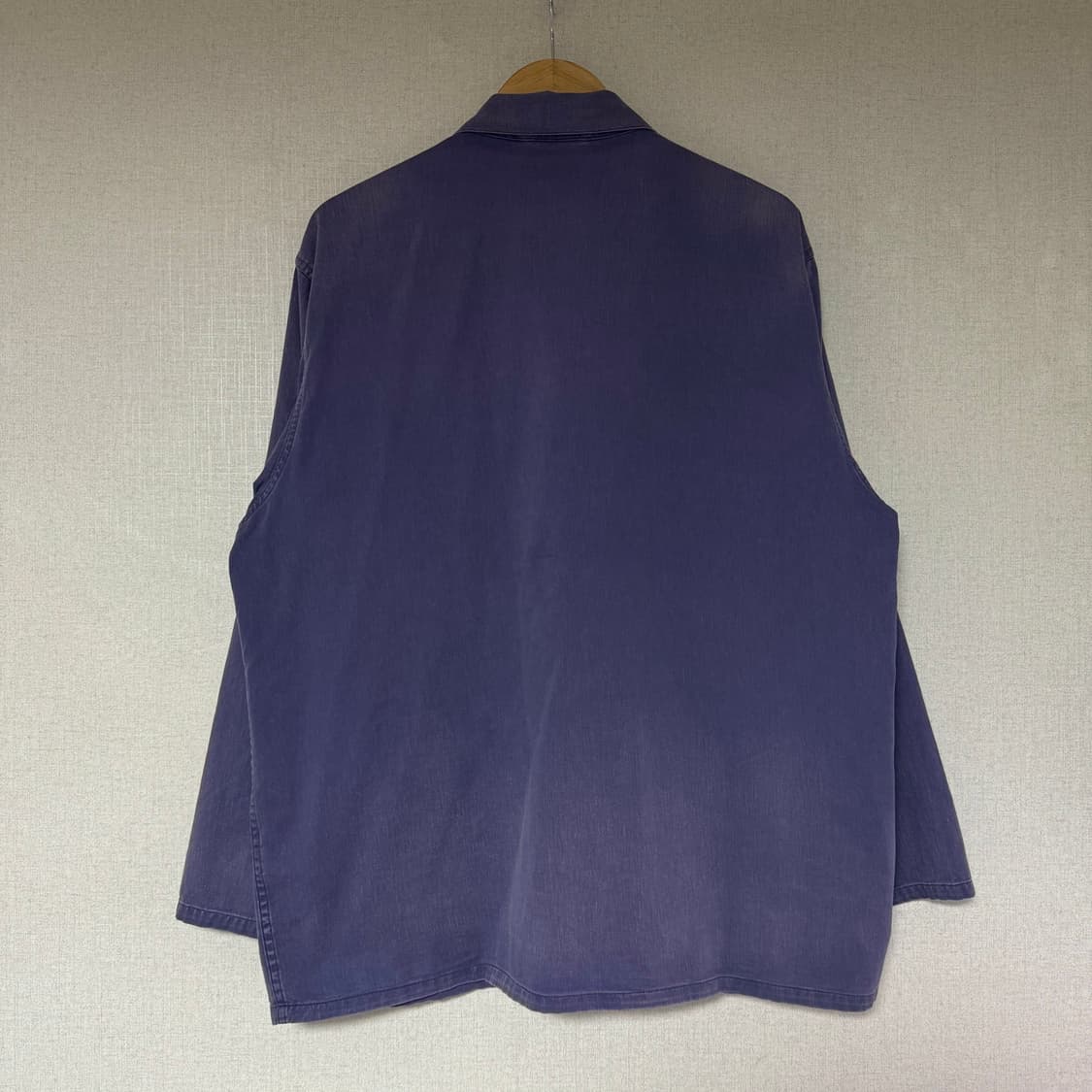 [2]코모리 COMOLI 24SS 드릴 워크 자켓 페이드 블루 상품이미지8