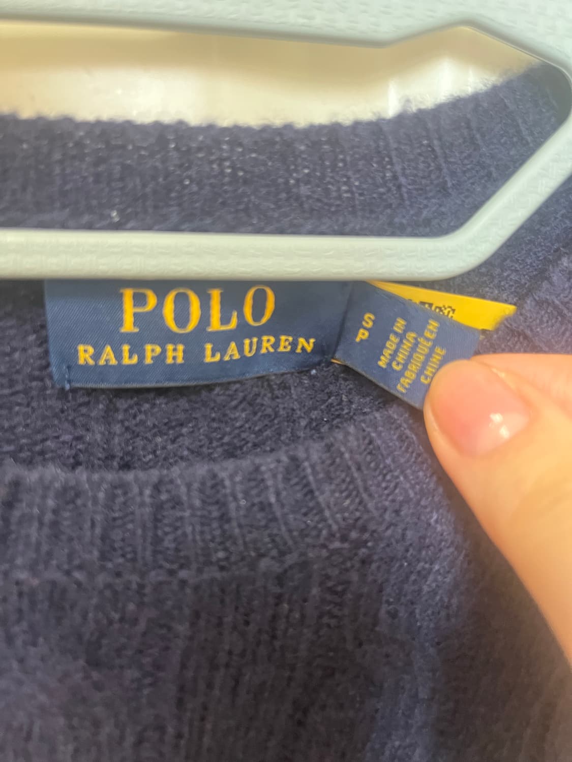 [폴로] 꽈배기 니트 네이비 상품이미지3