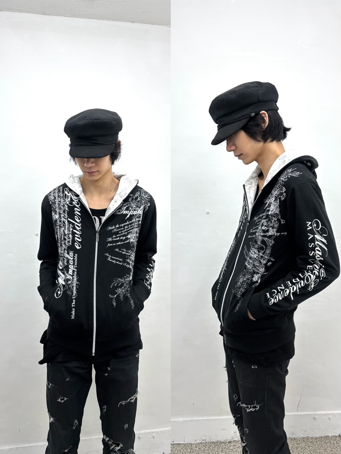 Impala punk lettering hood jacket   상품이미지1