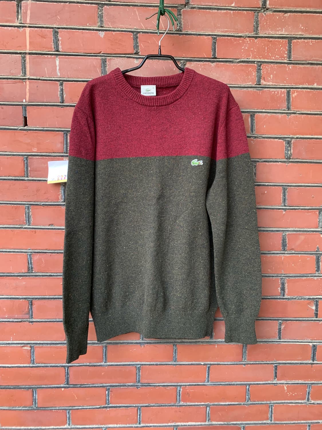 라코스테 보카시 컬러블럭 니트 사이즈 100 상품이미지1