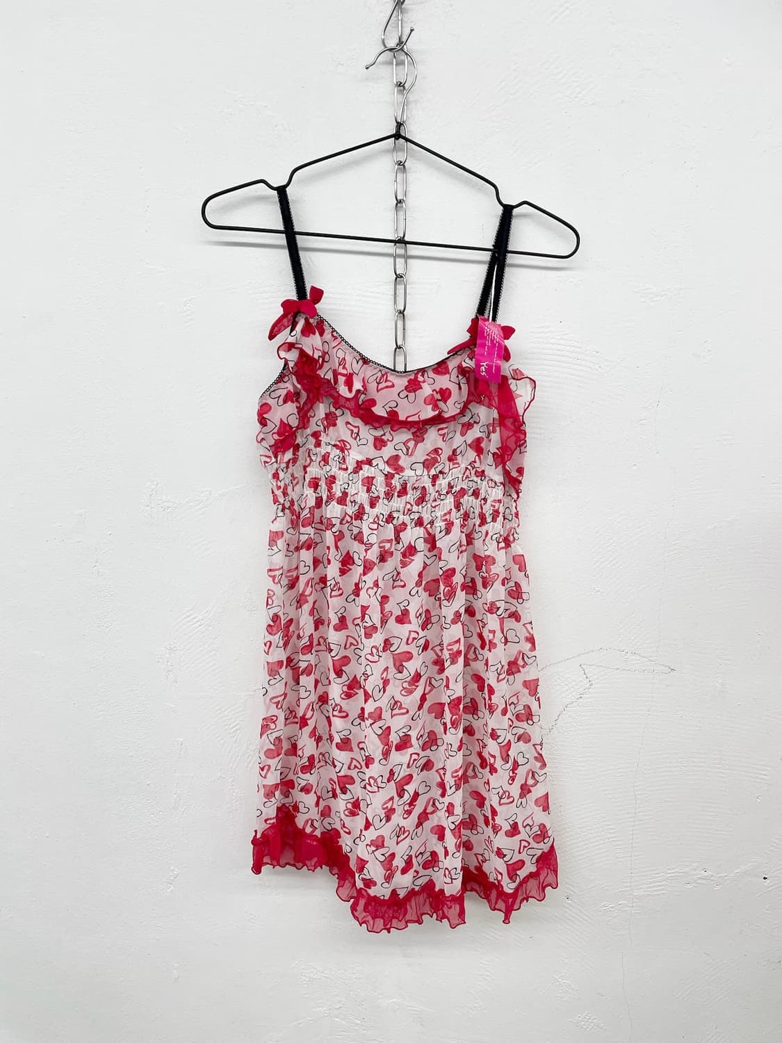 발렌타인 하트 레이스 프릴 슬립 상품이미지5