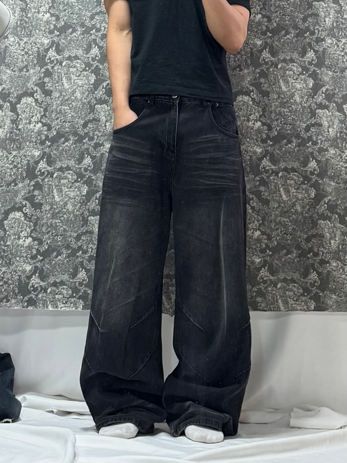 forcesensitive 포스센스티브 프레질 워시드 데님 팬츠 상품이미지1