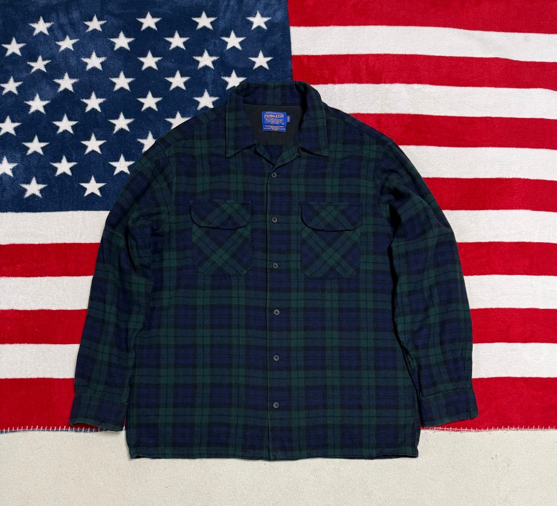 펜들턴 블랙워치 버진 울셔츠 Pendleton Wool Shirt[XL] 상품이미지1