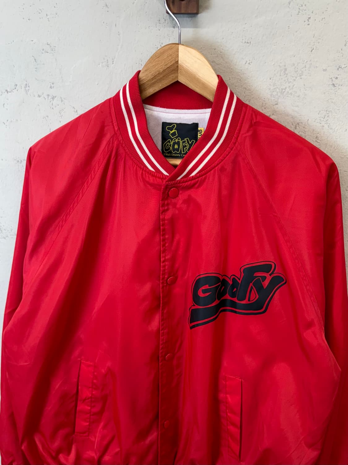 디즈니 90s 구피 스타디움 자켓 레드 상품이미지4