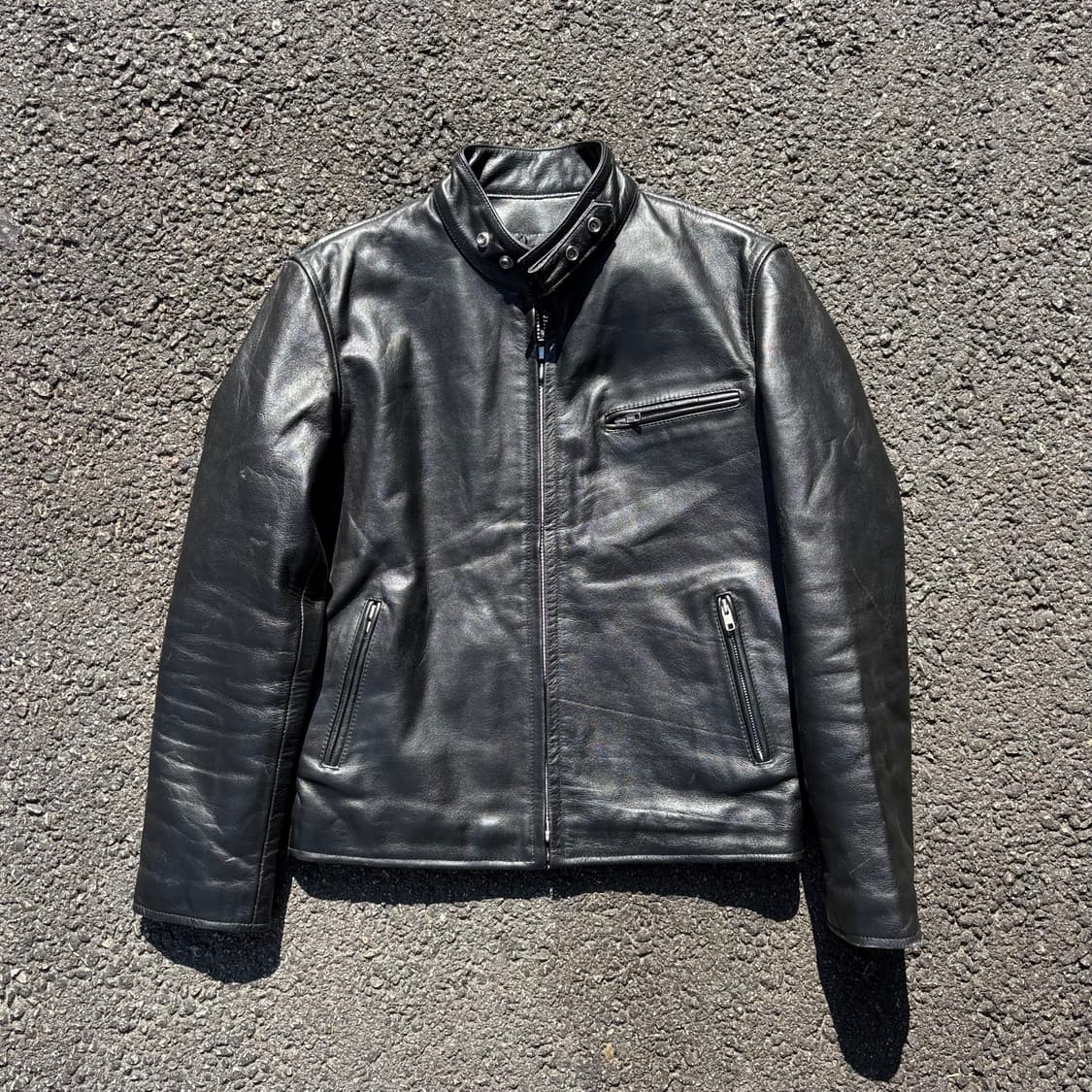 Horn 싱글 라이더 가죽 자켓 상품이미지1