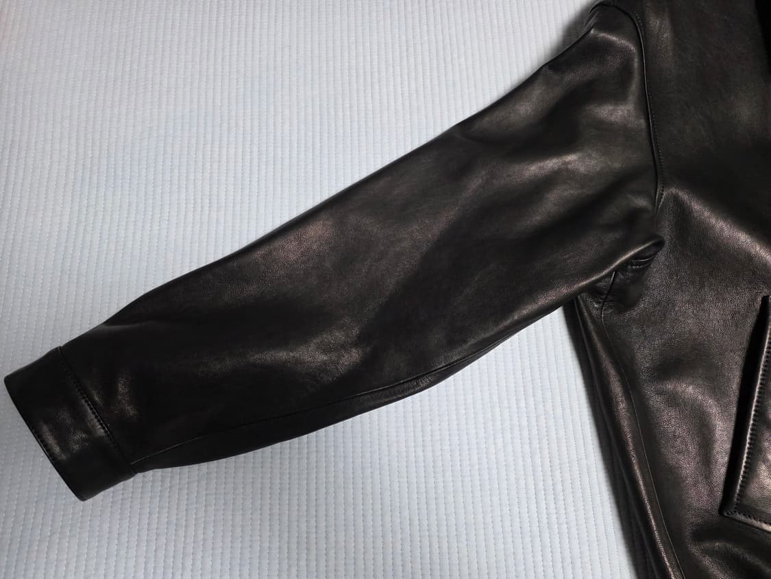 [2] 스테디에브리웨어 레더 블루종 자켓(블랙) 상품이미지6