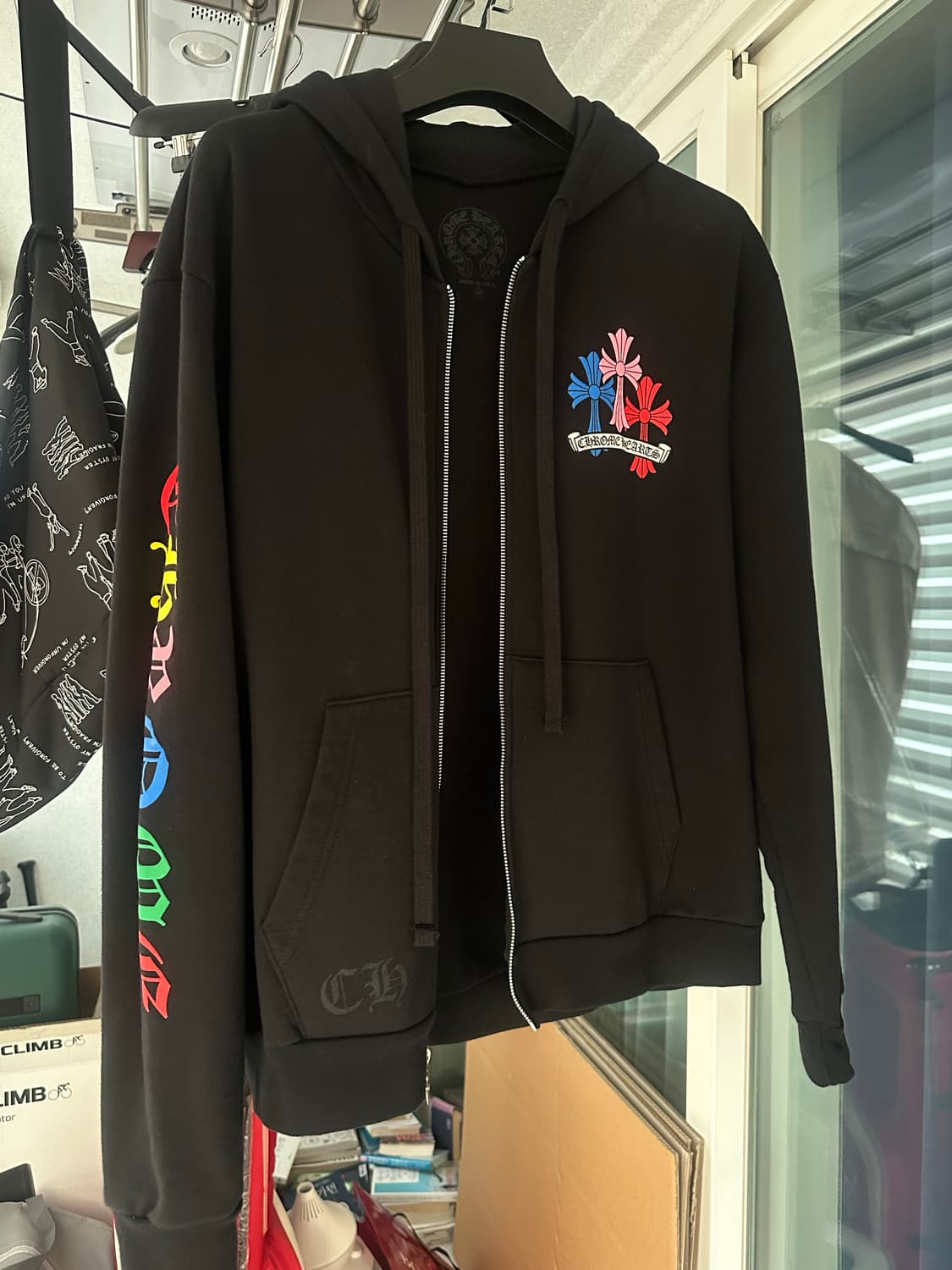 [M] 크롬하츠 멀티 컬러 크로스 후드집업 판매합니다 상품이미지2