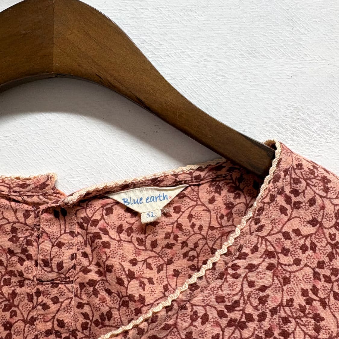 Blue earth 플라워 모리걸 코튼 블라우스 JPN 상품이미지2