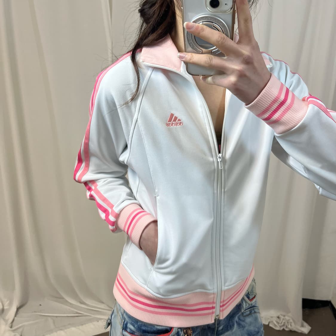 Adidas white pink jersey 상품이미지3