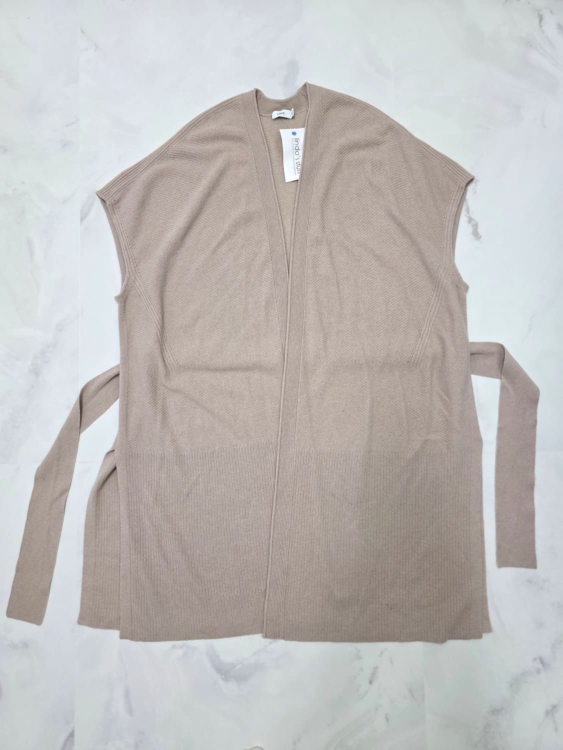 한섬 VINCE 빈스 캐시미어 벨트 니트 가디건 F 새상품 상품이미지3