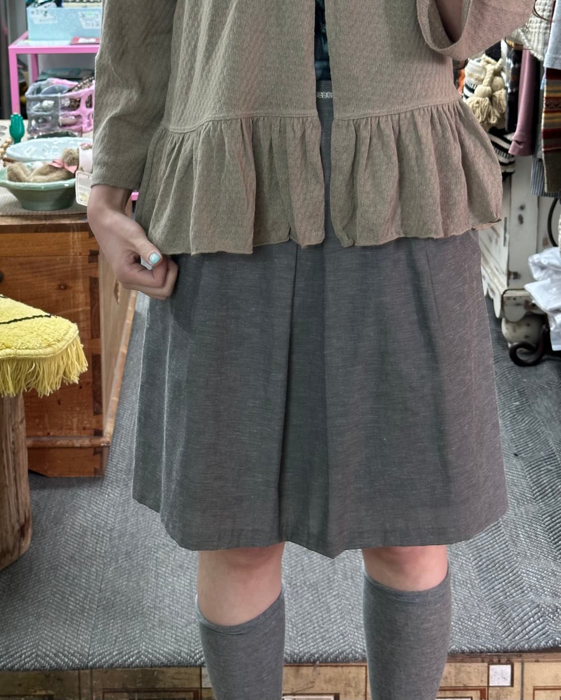 doux archives 리본포켓 스커트 상품이미지2