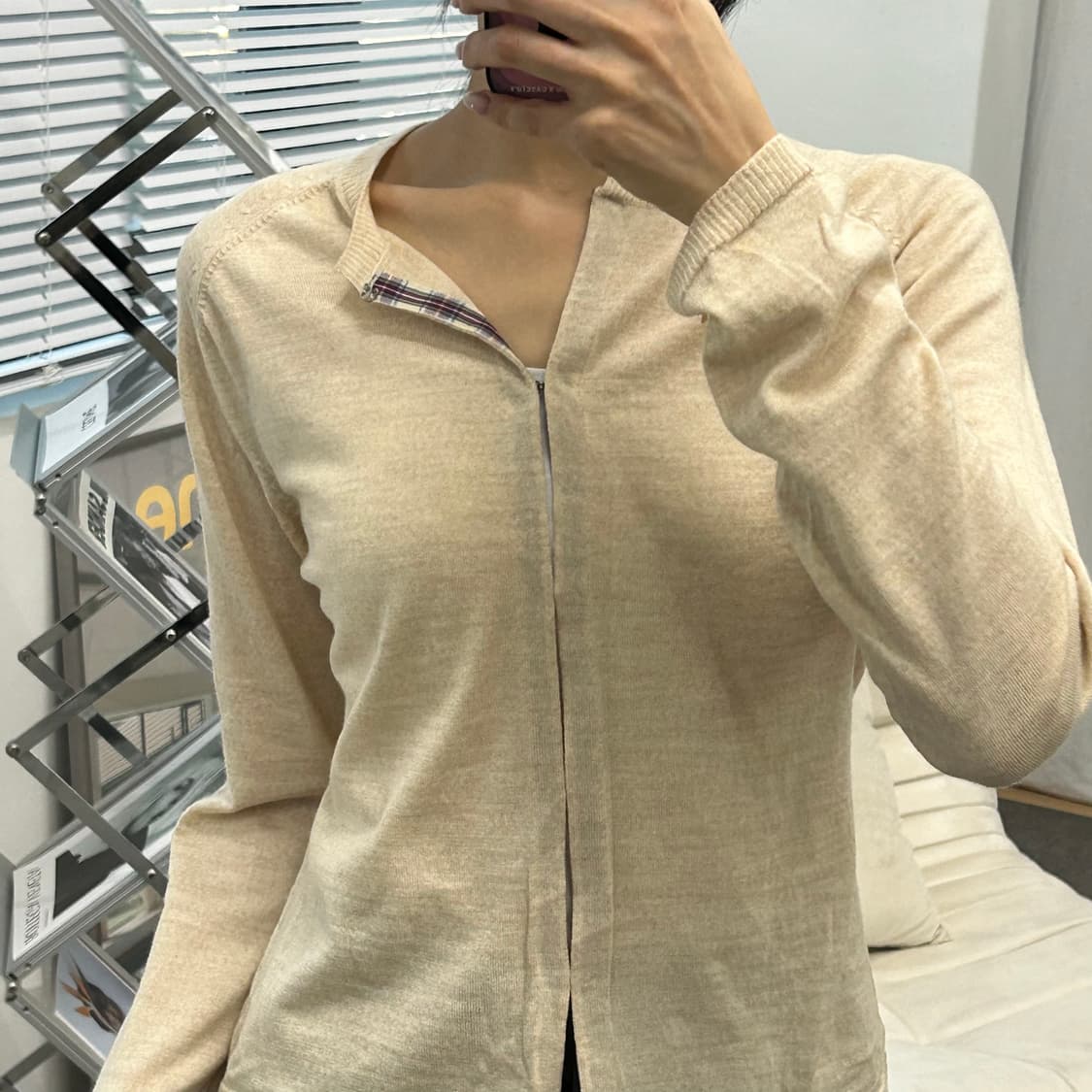 SUC 니트 집업 긴팔 상품이미지2