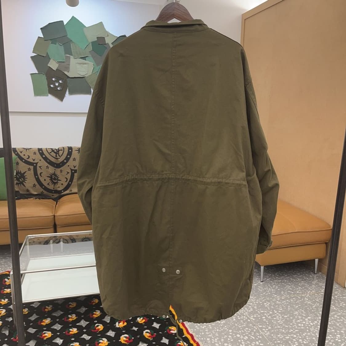 라퍼지스토어 빈티지 피쉬테일 말차카키 야상 자켓 L C07655 상품이미지4