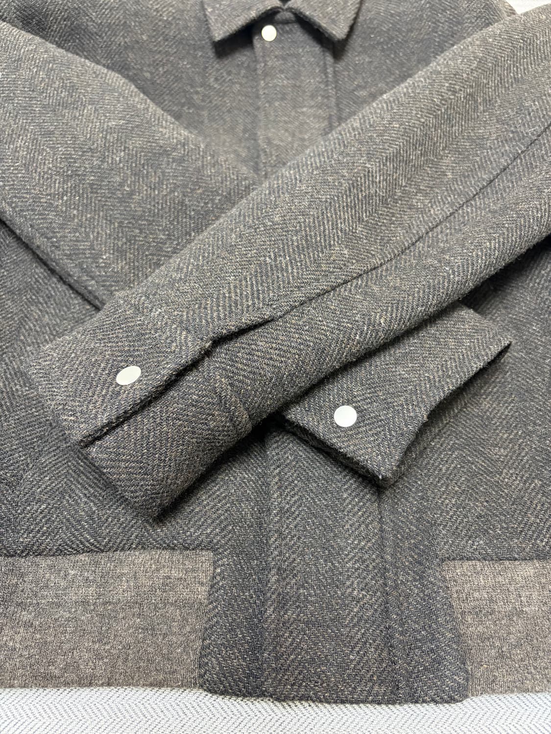 포터리 셔틀랜드 울 블루종 상품이미지4