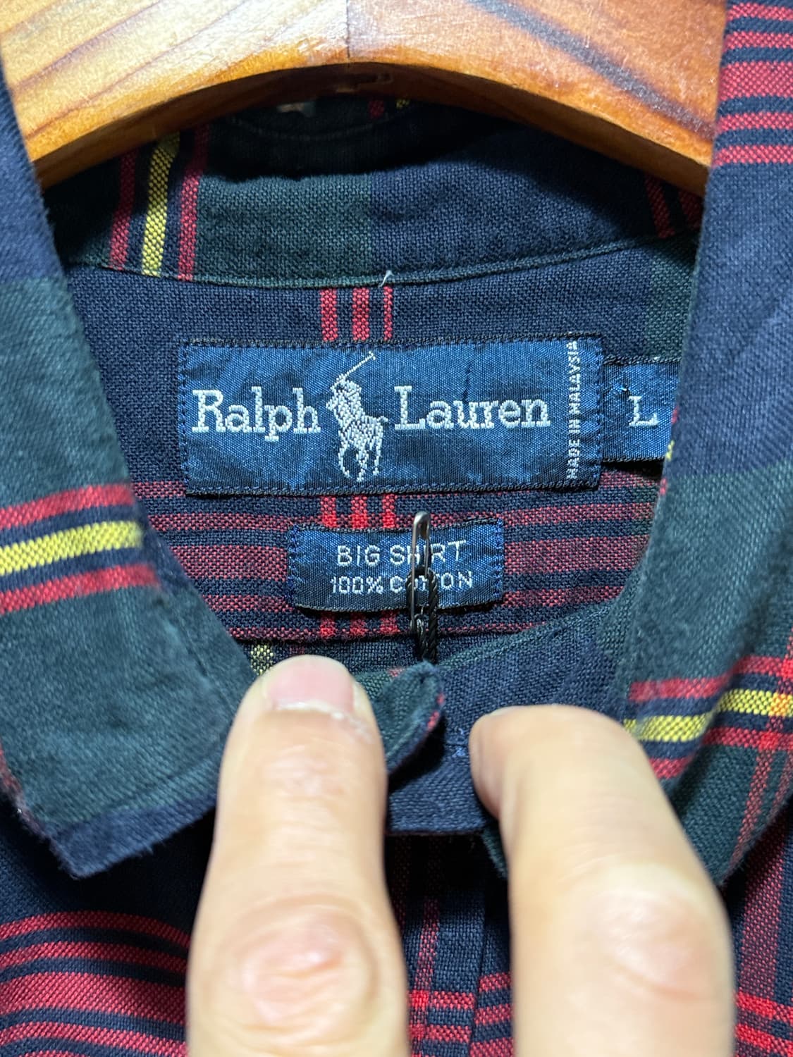 폴로랄프로렌 Polo Ralph Lauren 타탄체크 버튼다운 셔츠 상품이미지4