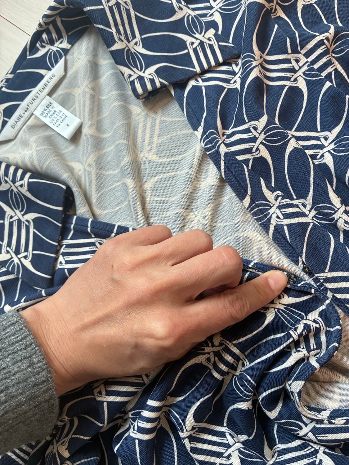 DVF 실크 랩원피스  상품이미지6