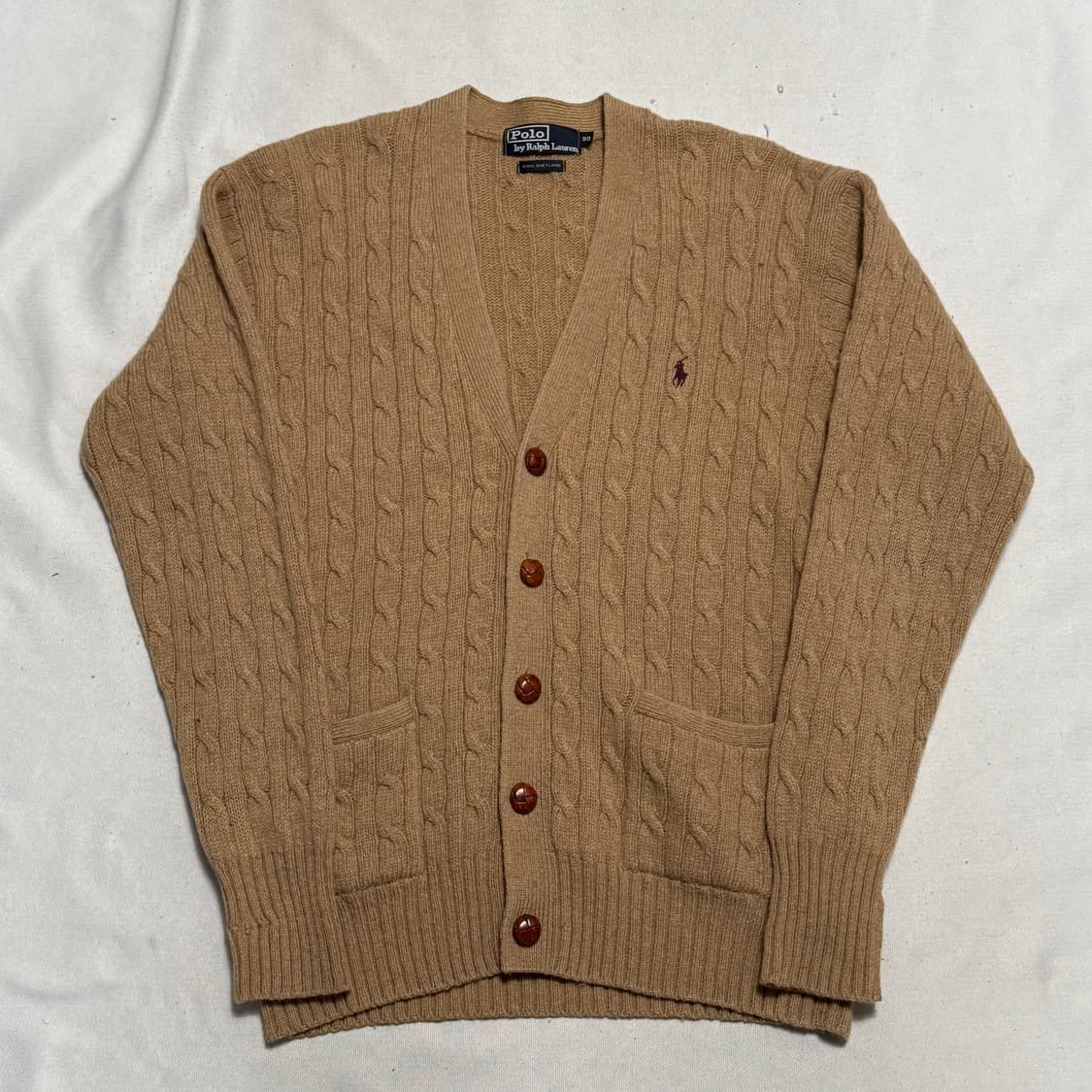 90 폴로랄프로렌 케이블 브이넥 가디건 상품이미지2