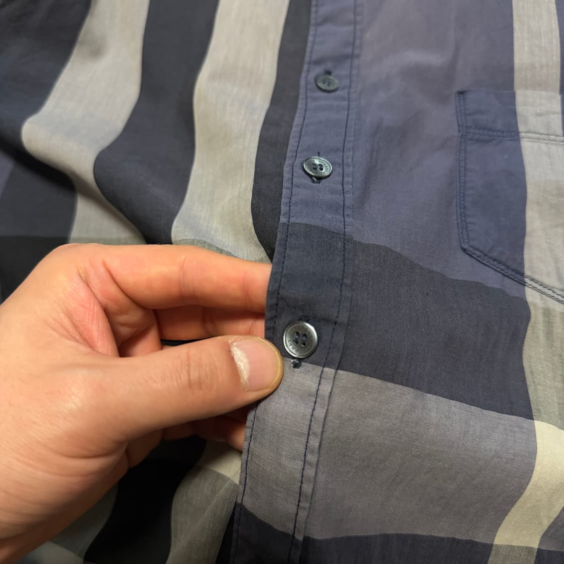 버버리 빈티지 체크 셔츠 상품이미지3