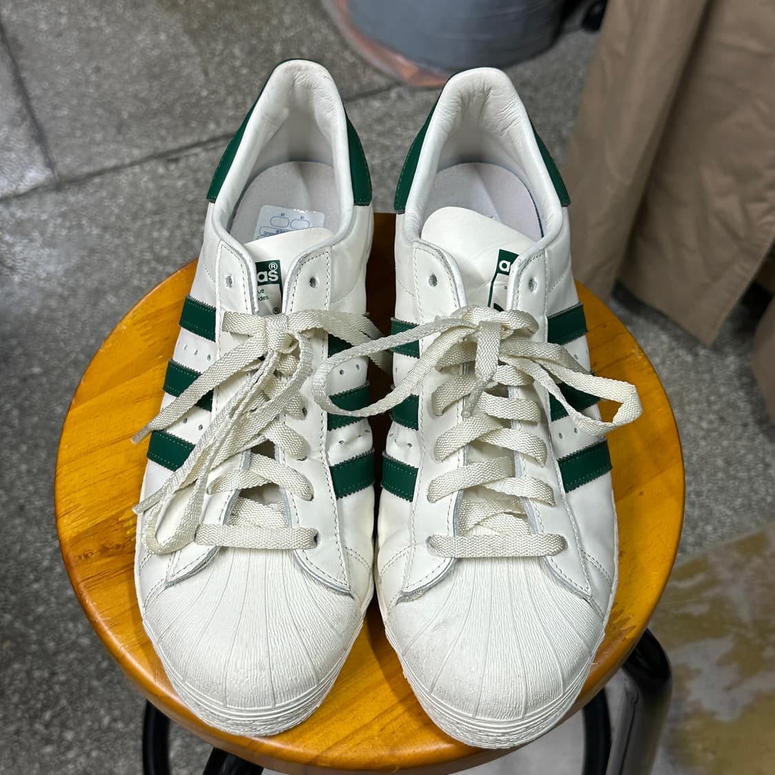 아디다스 슈퍼스타 오프화이트 다크그린 280 상품이미지2