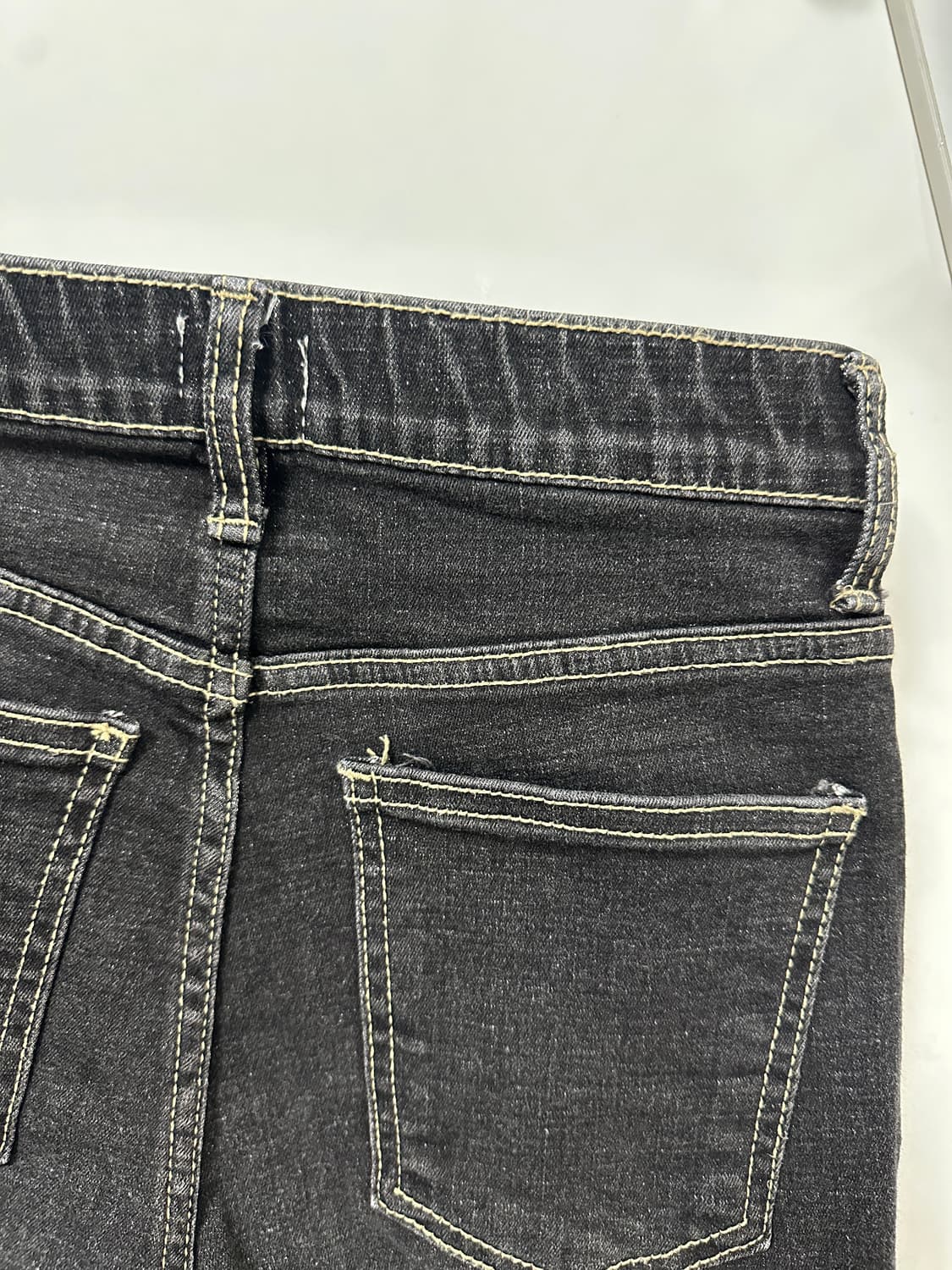 하이웨스트 스판 생지 팬츠 상품이미지5