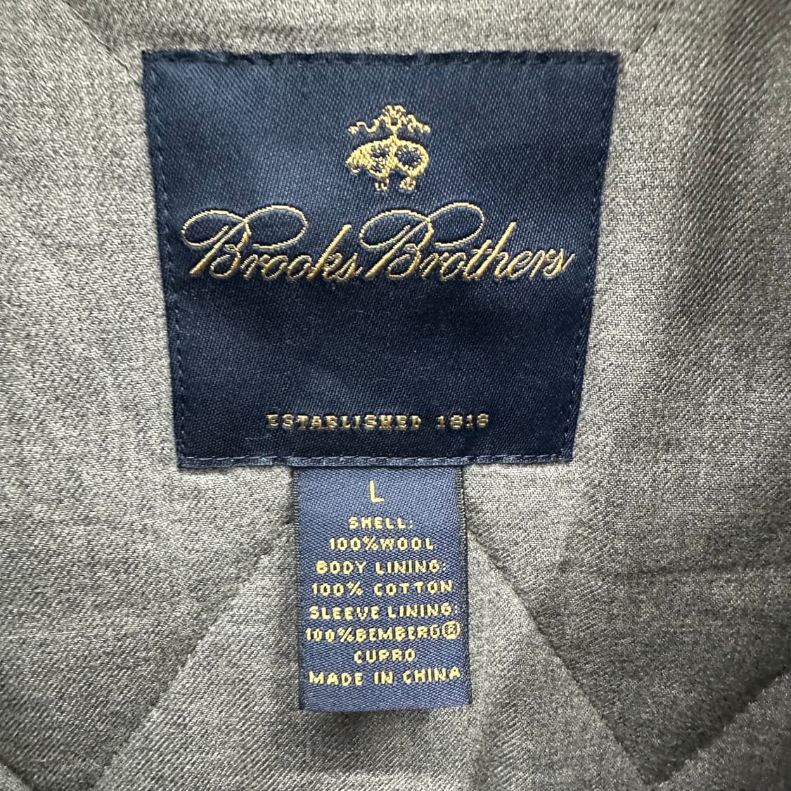 100 브룩스 브라더스 남자 루즈핏 울 코트 상품이미지4