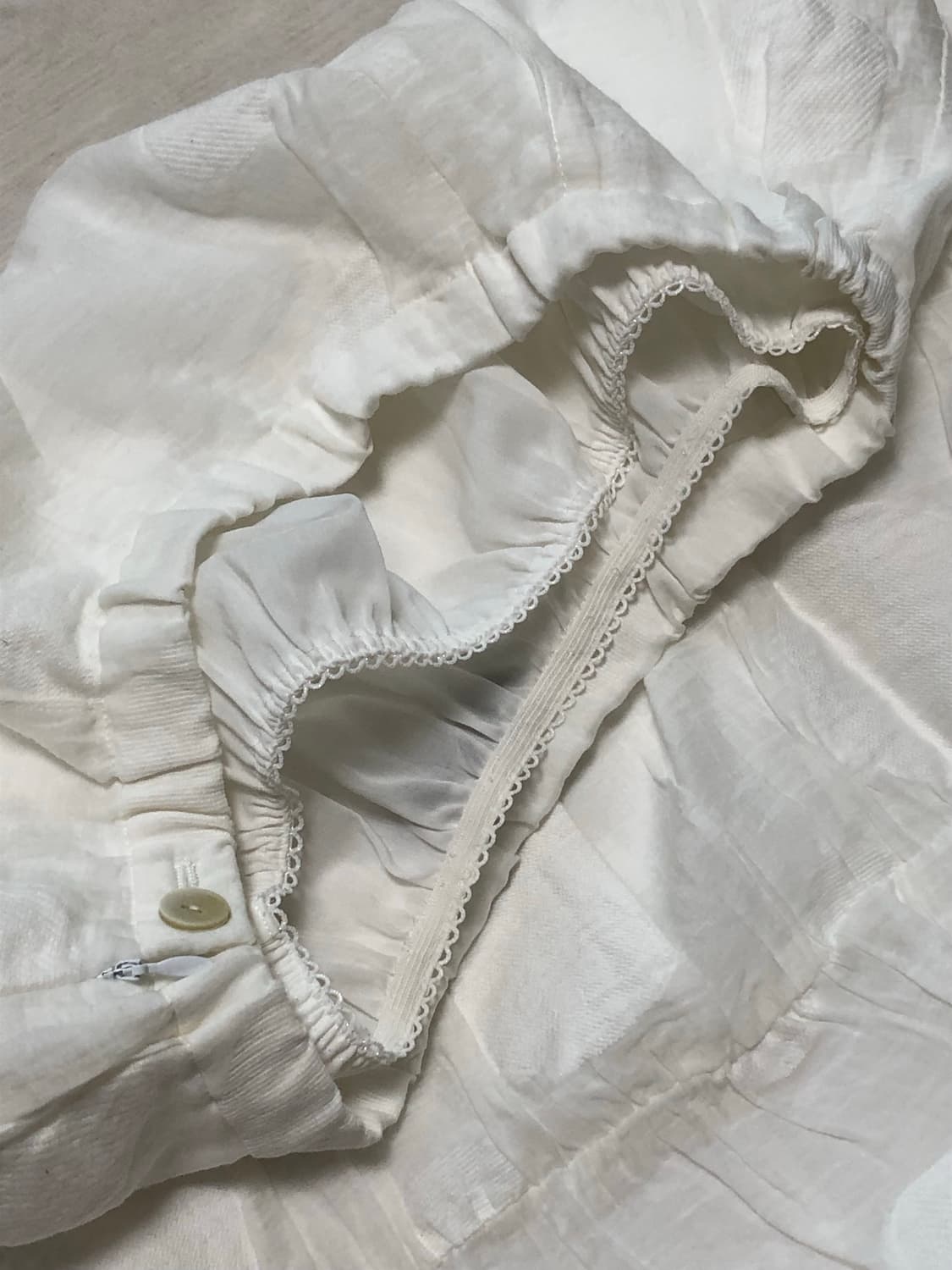 코튼 도트 밴딩 핀턱 볼륨 스커트 상품이미지3