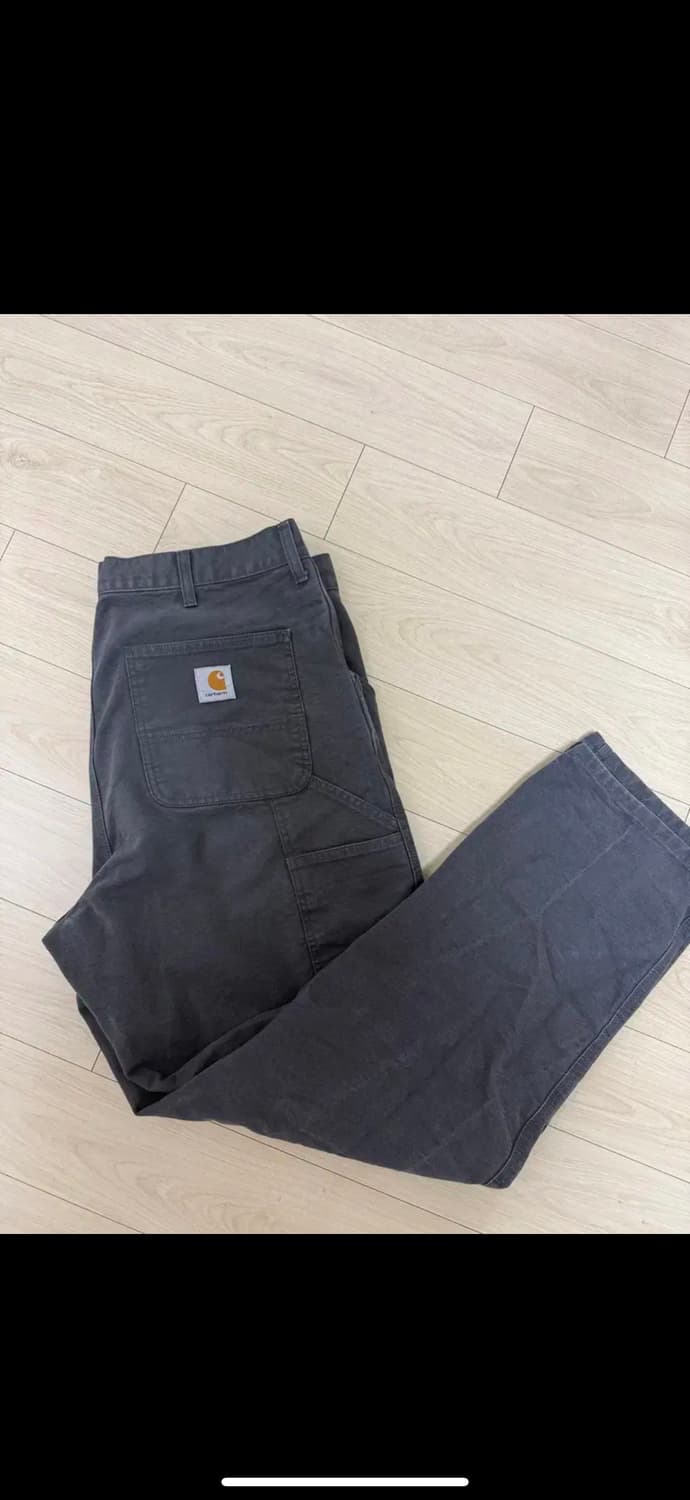 칼하트 싱글 니 팬츠 GRAPHITE CANVAS 36x32 상품이미지1