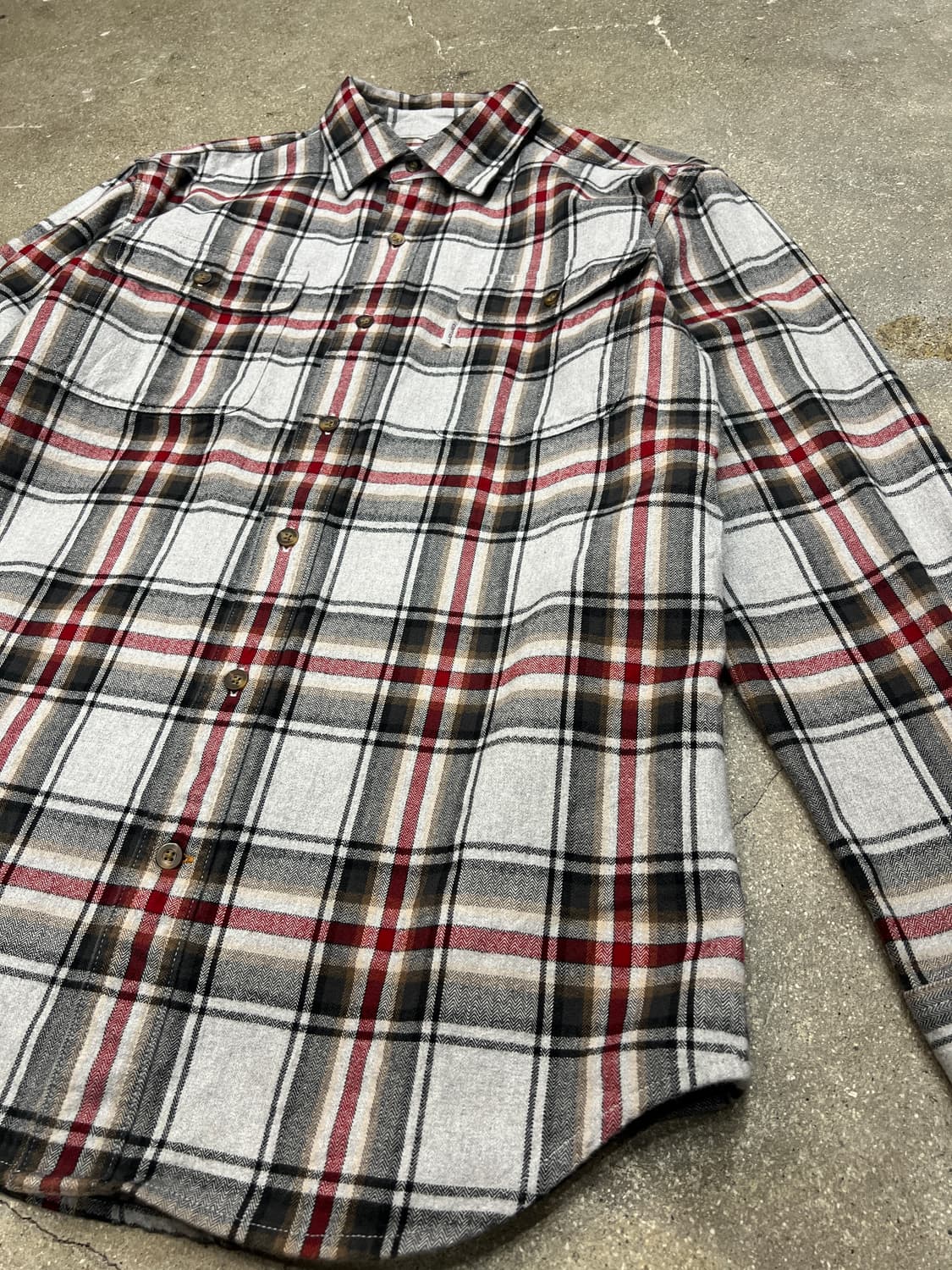칼하트 기모 체크 셔츠 M 상품이미지3