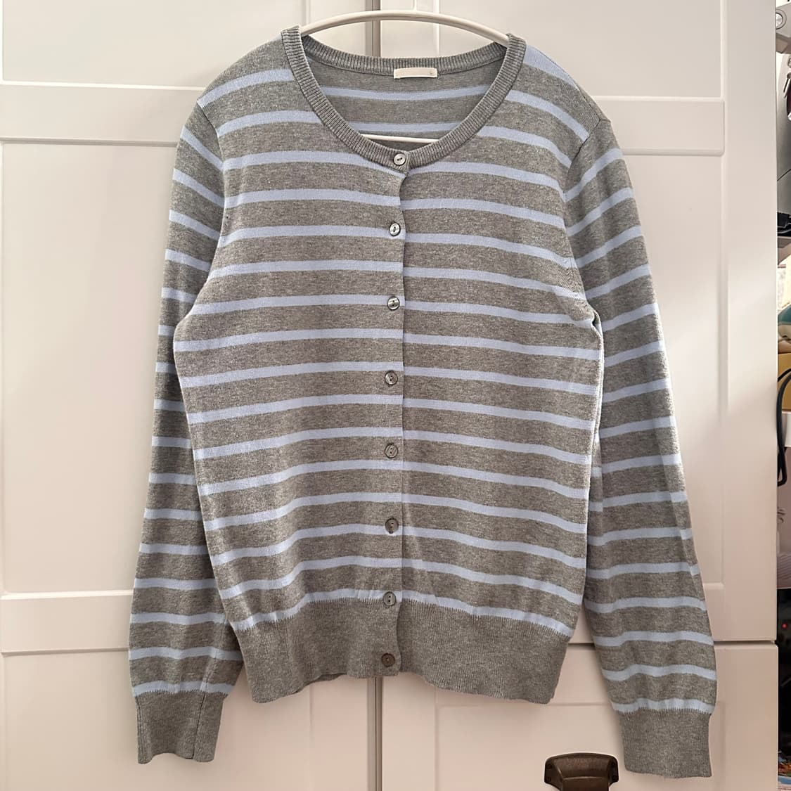빈티지 일본 GU 쿨톤 스트라이프 가디건 상품이미지4