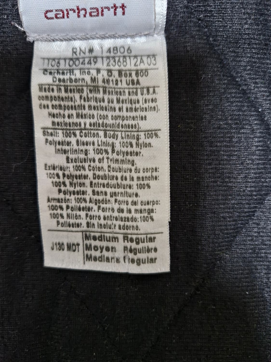 [M] 빈티지 칼하트 액티브 자켓 j130 mdt 상품이미지6