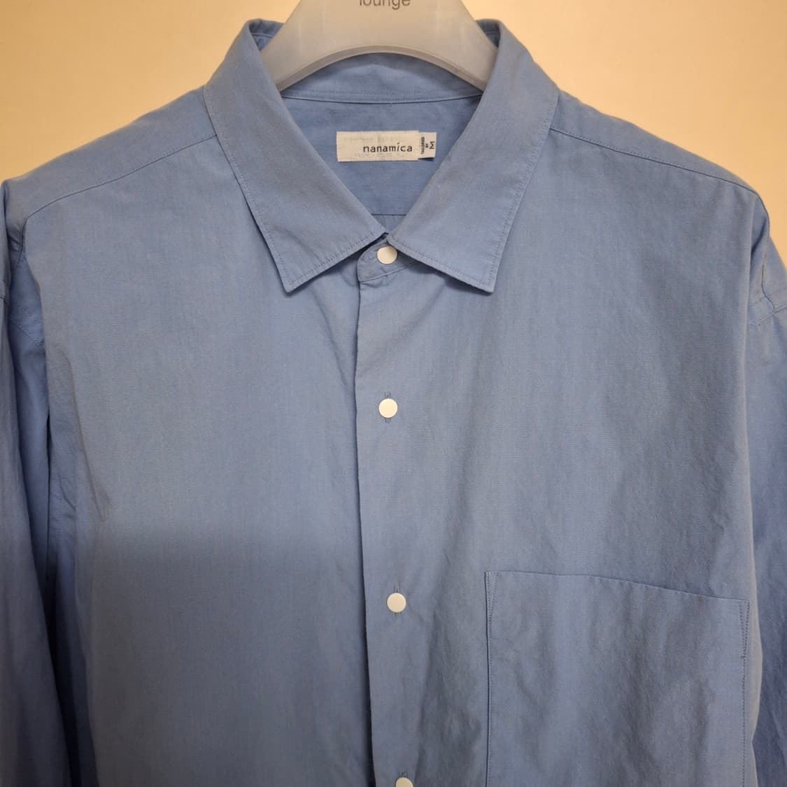[M] 나나미카 윈드셔츠 삭스 블루 nanamica 상품이미지2