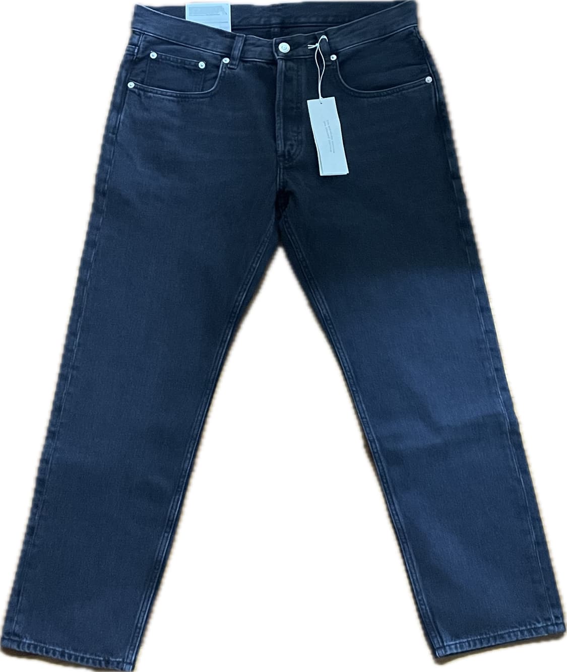 아르켓 PARK 남성 레귤러 테이퍼드 데님 팬츠 블랙 34/30 새상품 상품이미지1