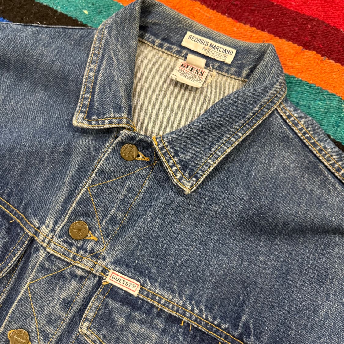 90‘s Guess by MARCIANO 청자켓 100-105 상품이미지3