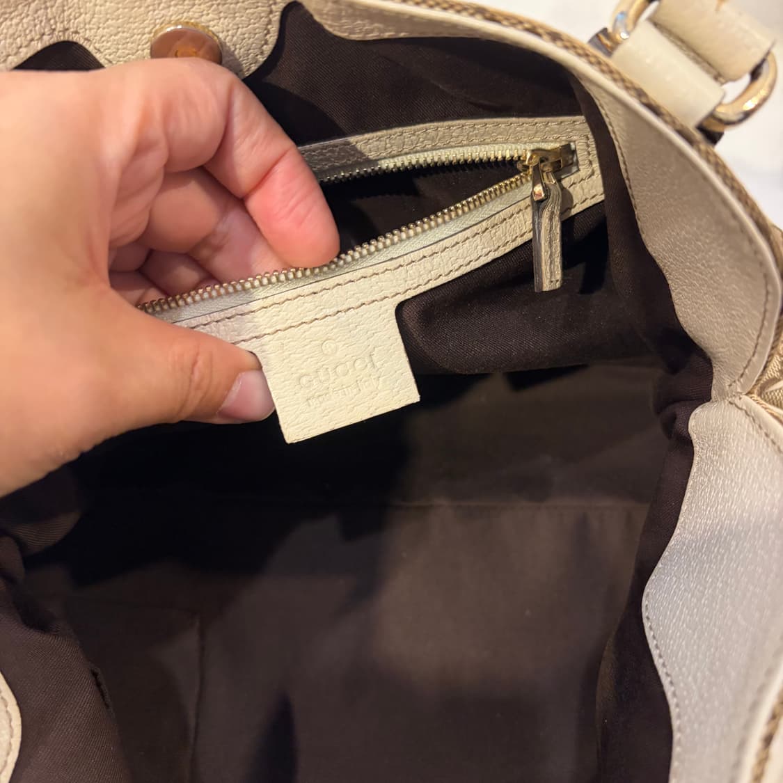 구찌 GG로고 캔버스 호보 숄더백 토트백 가방 상품이미지9