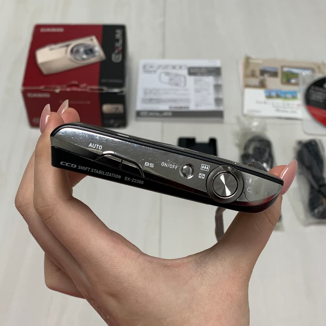 [풀박 민트급] casio ex-z2300 아일릿 모카 디카 카메라 상품이미지5