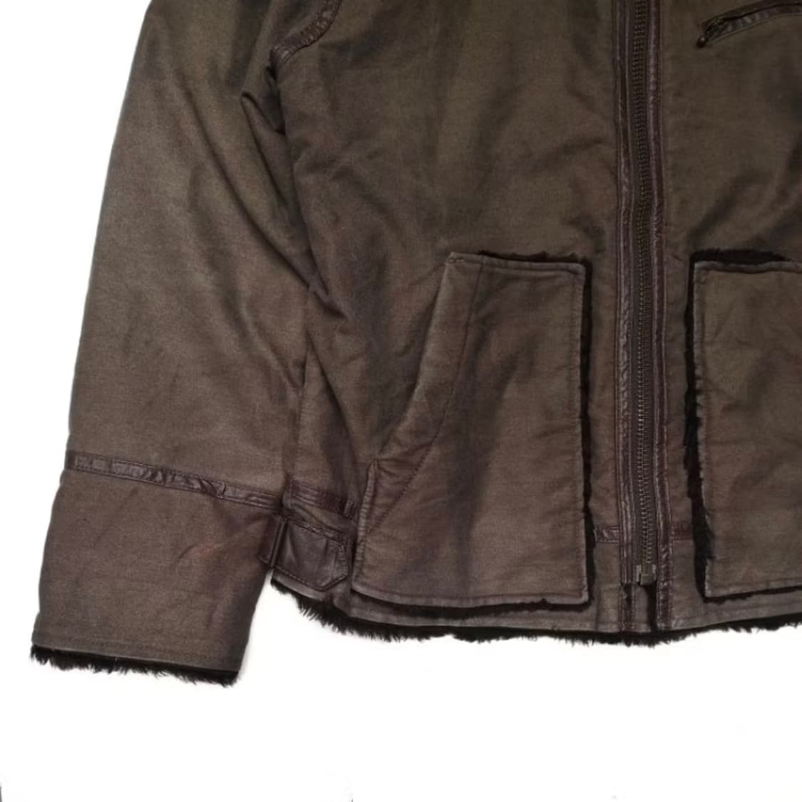 에드윈 edwin 퍼 안감 스웨이드 빈티지 자켓 상품이미지8
