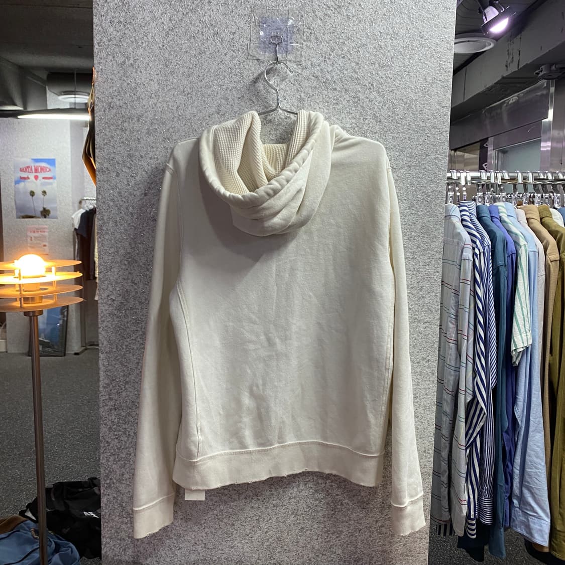 아베크롬비 y2k 아치로고 화이트 후드집업 B4698 상품이미지4