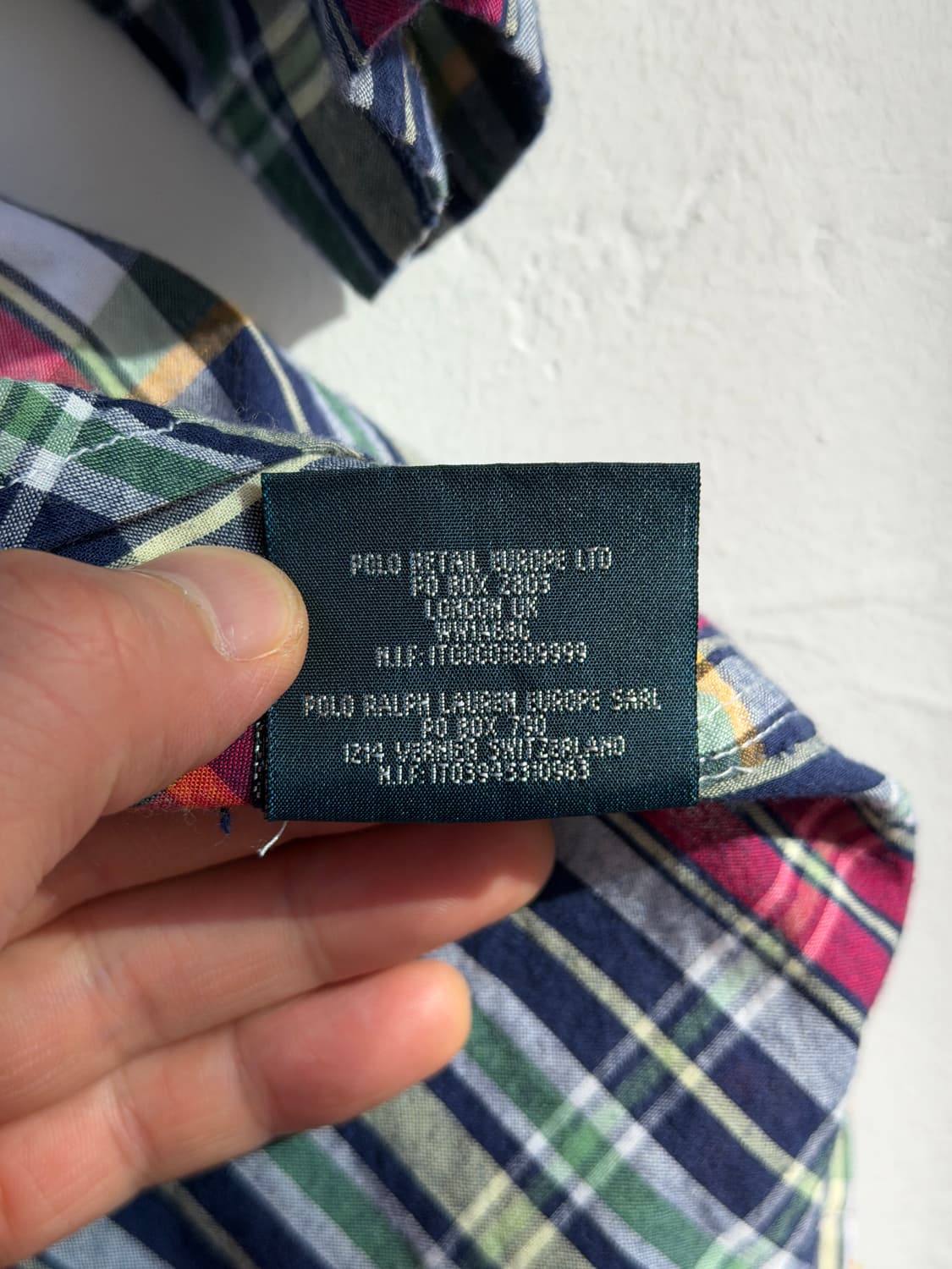 Ralph Lauren 랄프로렌 반팔 버튼다운 체크셔츠 주니어 M 상품이미지6